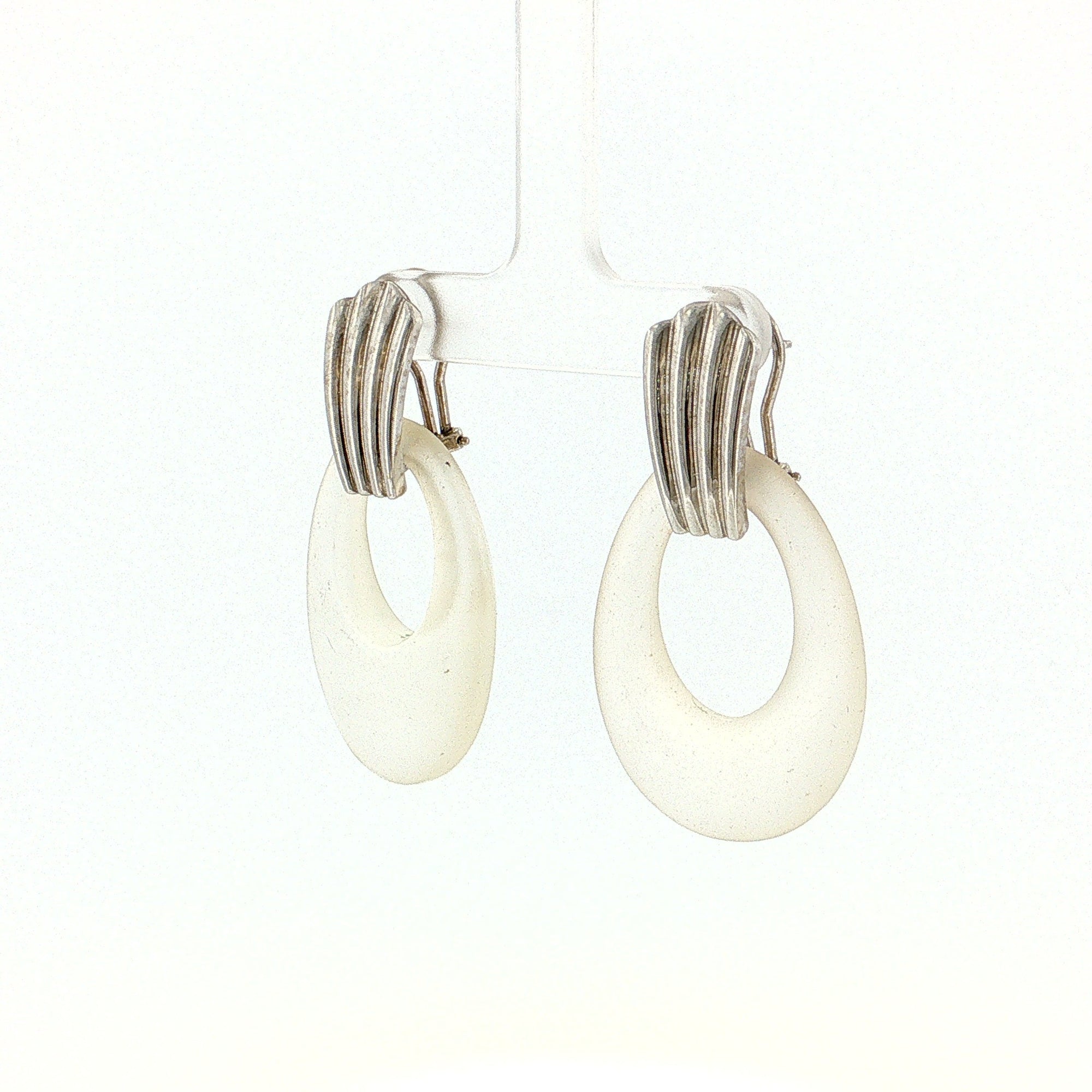 Eleanor Leftwich x Filigree Earrings Quartz Crystal &amp; Black Onyx in 14k