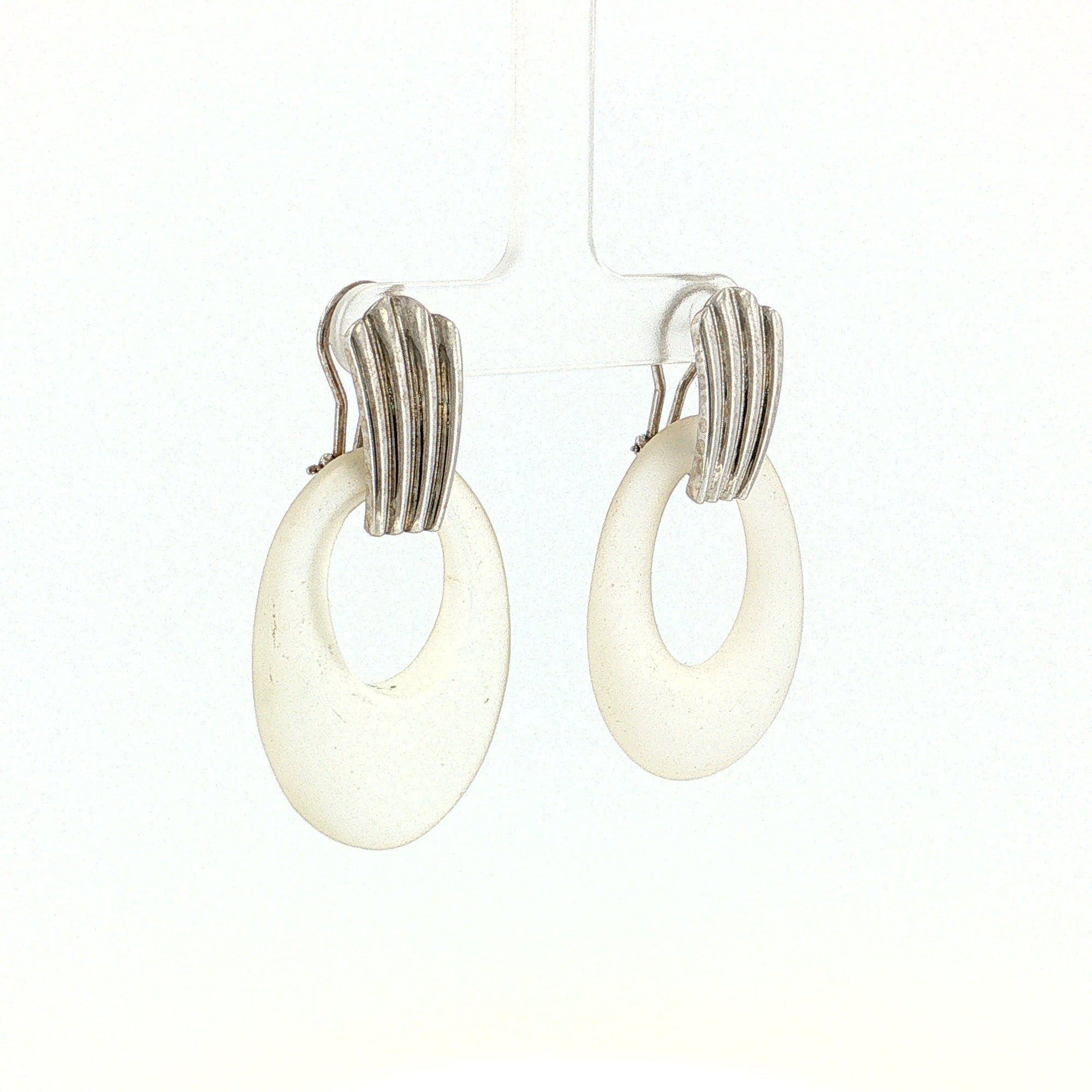 Eleanor Leftwich x Filigree Earrings Quartz Crystal &amp; Black Onyx in 14k