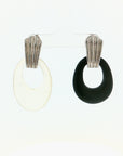 Eleanor Leftwich x Filigree Earrings Quartz Crystal & Black Onyx in 14k