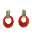 Eleanor Leftwich x Filigree Earrings Onyx & Carnelian in 14k