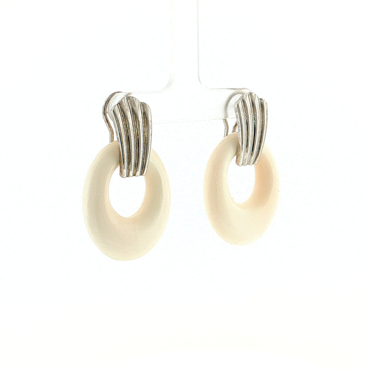 Eleanor Leftwich x Filigree Earrings Bone &amp; Onyx in 14k