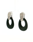 Eleanor Leftwich x Filigree Earrings Bone & Onyx in 14k