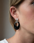 Eleanor Leftwich x Filigree Earrings Jade & Black Onyx in 14k