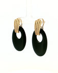 Eleanor Leftwich x Filigree Earrings Onyx & Tiger's Eye in 14k