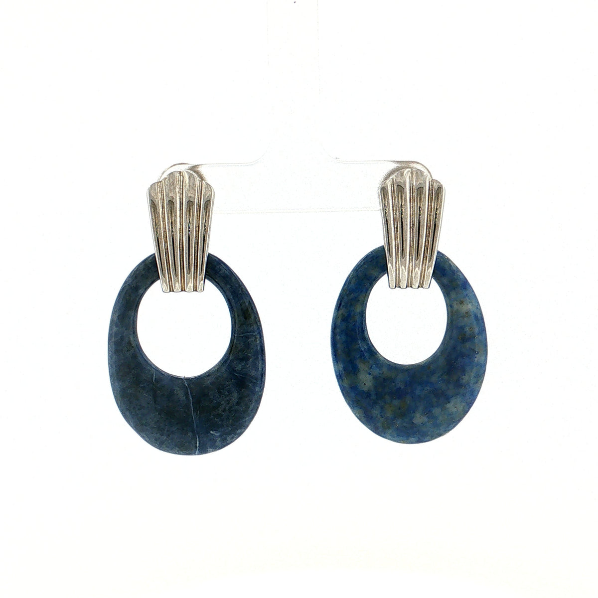 Eleanor Leftwich x Filigree Earrings Onyx &amp; Lapis in 14k